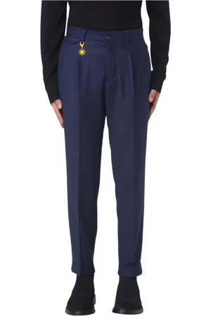 Manuel Ritz Hombre, Pantalones, Azul, Talla: S