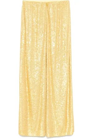 Norma Kamali Mujer, Pantalones, Amarillo, Talla: 2XS