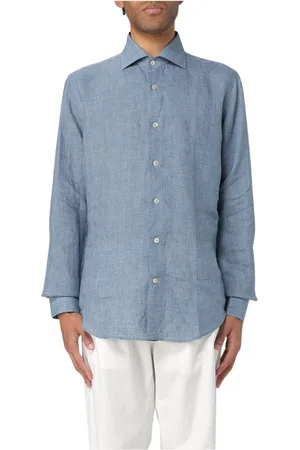 ELEVENTY Hombre, Camisas, Azul, Talla: S