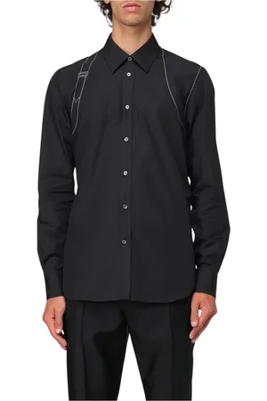 Alexander McQueen Hombre, Camisas, Negro, Talla: S