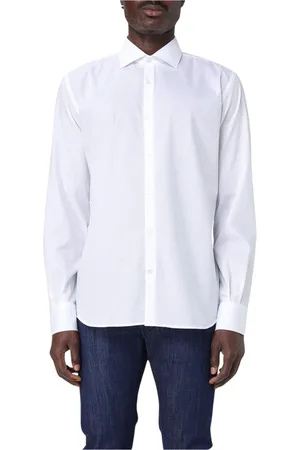 BROOKSFIELD Hombre, Camisas, Blanco, Talla: S