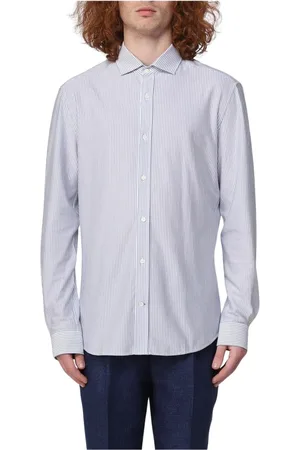 Brunello Cucinelli Hombre, Camisas, Gris, Talla: L