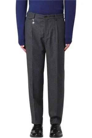 Manuel Ritz Hombre, Pantalones, Gris, Talla: M