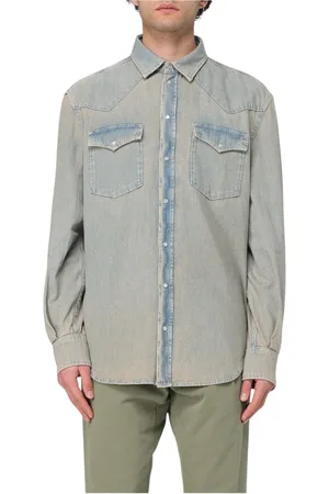 Dondup Hombre, Camisas, Azul, Talla: S