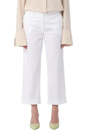 RE-HASH Mujer, Pantalones, Blanco, Talla: W31