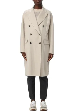 Brunello Cucinelli Mujer, Abrigos, Gris, Talla: S