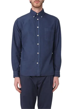 ELEVENTY Hombre, Camisas, Azul, Talla: XL