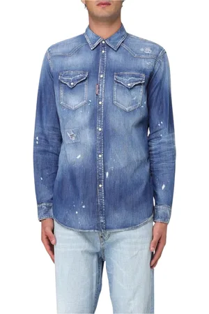 Dsquared2 Hombre, Camisas, Azul, Talla: L