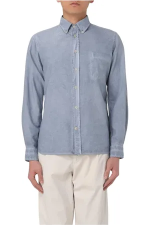 ELEVENTY Hombre, Camisas, Azul, Talla: S