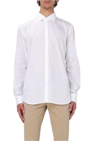 BROOKSFIELD Hombre, Camisas, Blanco, Talla: M