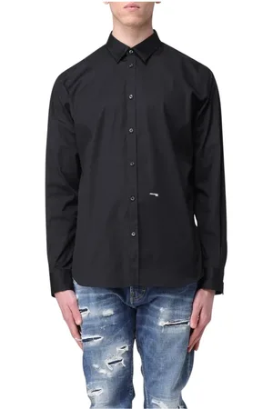 Dsquared2 Hombre, Camisas, Negro, Talla: L