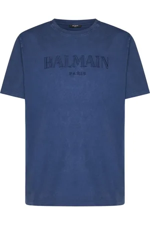 Balmain Hombre, Camisetas, Azul, Talla: XL