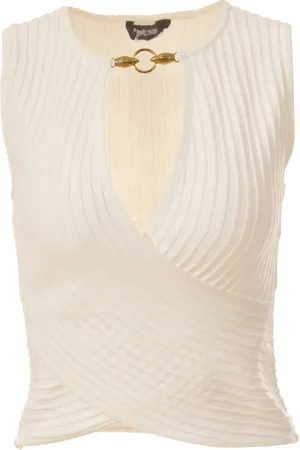 Roberto Cavalli Mujer, Camisetas, Blanco, Talla: L