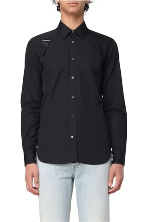 Alexander McQueen Hombre, Camisas, Negro, Talla: L