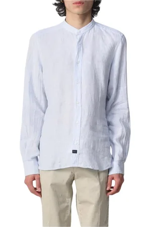 FAY Hombre, Camisas, Azul, Talla: 4XL