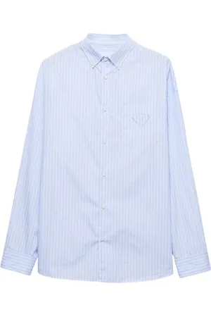 Prada Hombre, Camisas, Azul, Talla: S