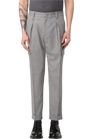 Paolo Pecora Hombre, Pantalones, Gris, Talla: S