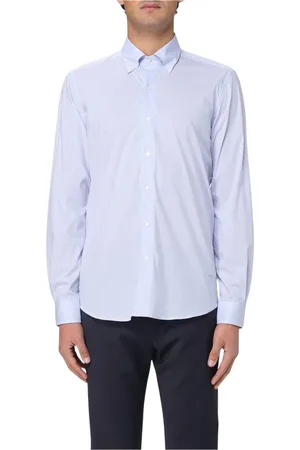 FAY Hombre, Camisas, Azul, Talla: 4XL