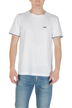 HUGO BOSS Hombre, Camisetas, Blanco, Talla: L