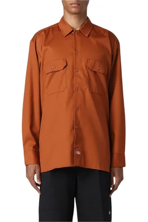 Dickies Hombre, Camisas, Naranja, Talla: S