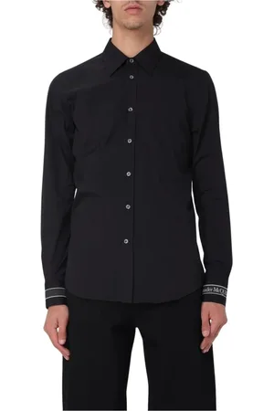 Alexander McQueen Hombre, Camisas, Negro, Talla: M