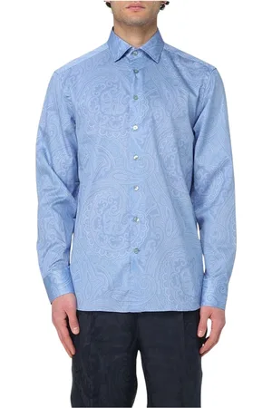 Etro Hombre, Camisas, Azul, Talla: XL