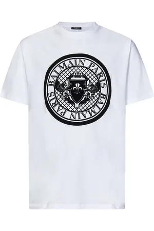 Balmain Hombre, Camisetas, Blanco, Talla: S