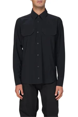 GR10K Hombre, Camisas, Negro, Talla: L