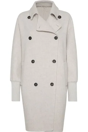 Brunello Cucinelli Mujer, Abrigos, Gris, Talla: M