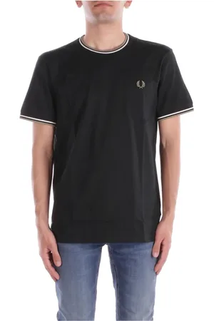 Fred Perry Hombre, Camisetas, Verde, Talla: S