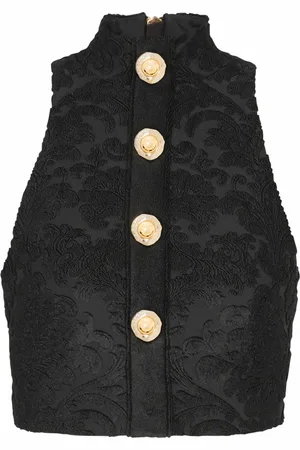 Balmain Mujer, Camisetas, Negro, Talla: M