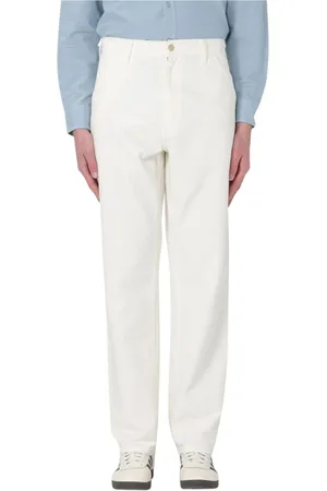Carhartt Hombre, Pantalones, Blanco, Talla: W28