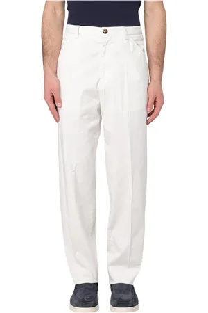 Brunello Cucinelli Hombre, Pantalones, Blanco, Talla: M
