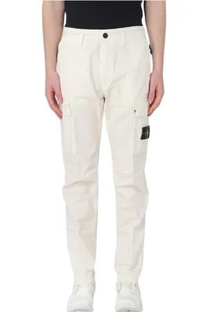 Stone Island Hombre, Pantalones, Blanco, Talla: W34
