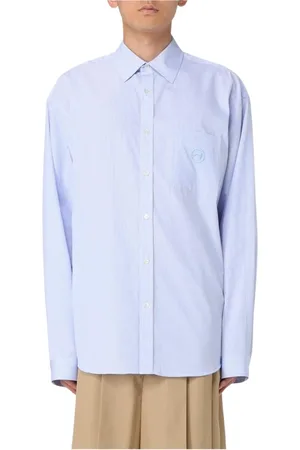 AMBUSH Hombre, Camisas, Azul, Talla: S