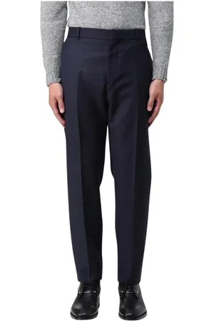 Alexander McQueen Hombre, Pantalones, Azul, Talla: L