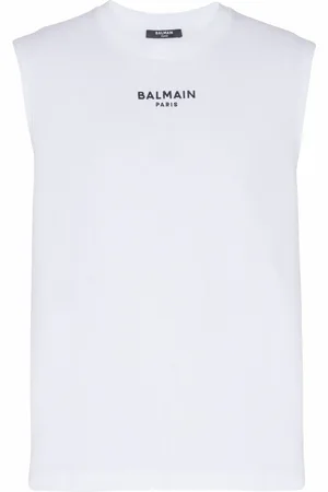 Balmain Hombre, Camisetas, Blanco, Talla: L