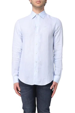 Emporio Armani Hombre, Camisas, Azul, Talla: XL