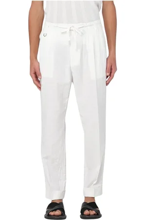 Paolo Pecora Hombre, Pantalones, Blanco, Talla: L