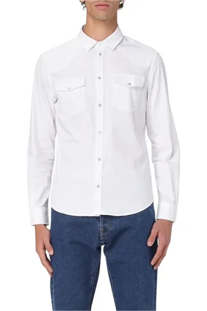 Dondup Hombre, Camisas, Blanco, Talla: S