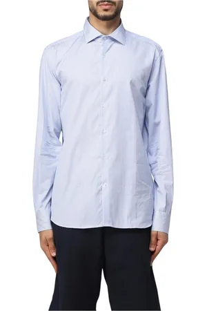 BROOKSFIELD Hombre, Camisas, Azul, Talla: L