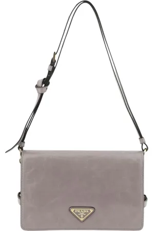Prada Mujer, Bolsos, Gris, Talla: ONE Size