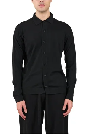 Roberto Collina Hombre, Camisas, Negro, Talla: M