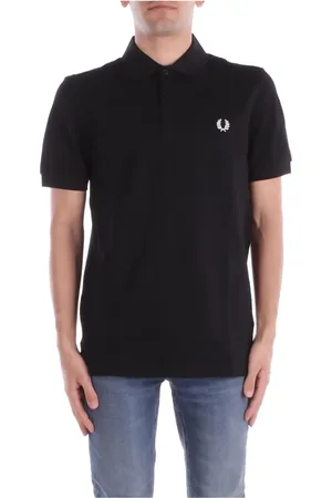 Fred Perry Hombre, Camisetas, Negro, Talla: L