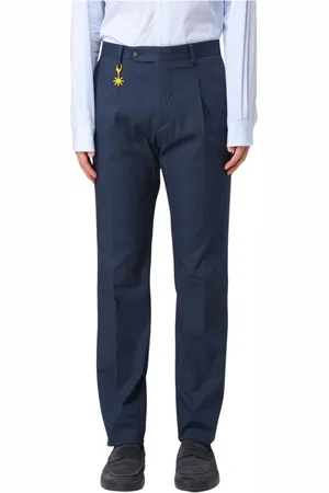 Manuel Ritz Hombre, Pantalones, Azul, Talla: L