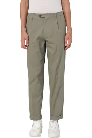 Paolo Pecora Hombre, Pantalones, Verde, Talla: M