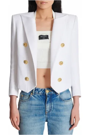 Balmain Mujer, Chaquetas, Blanco, Talla: XS