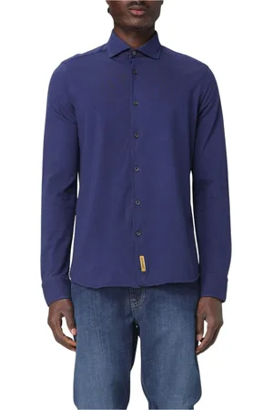 B.D.BAGGIES Hombre, Camisas, Azul, Talla: S