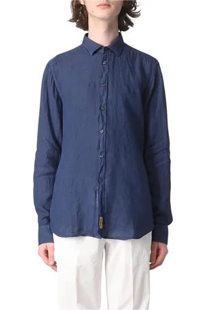 B.D.BAGGIES Hombre, Camisas, Azul, Talla: L