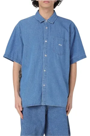 Obey Hombre, Camisas, Azul, Talla: M